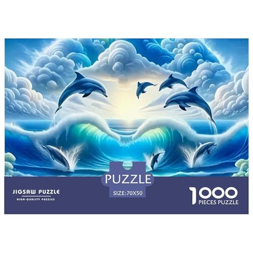 Delphin 1000-teilige Puzzles EIN Herausforderndes Rätsel, Intelligente Tiere Puzzles Für Erwachsene Lernspiel Herausforderungsspielzeug Kinder70x50cm/1000pcs Delphin 1000-teilige Puzzles EIN Herausforderndes Rätsel, Intelligente Tiere Puzzles Für Erwachsene Lernspiel Herausforderungsspielzeug Kinder70x50cm/1000pcs von JCOUSDAEO