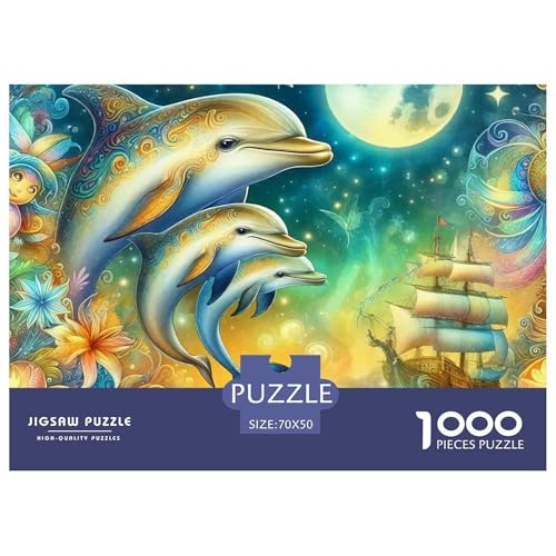 Delphin 1000-teilige Puzzles EIN Herausforderndes Rätsel, Intelligente Tiere Puzzles Für Erwachsene Lernspiel Herausforderungsspielzeug Kinder70x50cm/1000pcs Delphin 1000-teilige Puzzles EIN Herausforderndes Rätsel, Intelligente Tiere Puzzles Für Erwachsene Lernspiel Herausforderungsspielzeug Kinder70x50cm/1000pcs von JCOUSDAEO