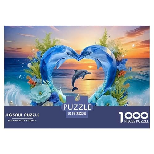 Delphin 1000-teilige Puzzles Farbenfrohes Puzzle Für Erwachsene Und Kinder Intelligente Tiere Puzzles Für Erwachsene Lernspiel Herausforderungsspielzeug38x26cm/1000pcs Delphin 1000-teilige Puzzles Farbenfrohes Puzzle Für Erwachsene Und Kinder Intelligente Tiere Puzzles Für Erwachsene Lernspiel Herausforderungsspielzeug38x26cm/1000pcs von JCOUSDAEO