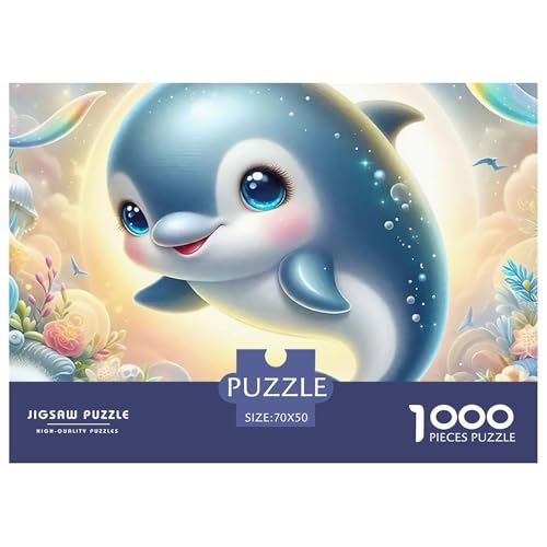 Delphin Puzzle 1000 Teile EIN Herausforderndes Rätsel, Intelligente Tiere Puzzles Für Erwachsene Lernspiel Erwachsenenpuzzle Ab 14 Jahren70x50cm/1000pcs Delphin Puzzle 1000 Teile EIN Herausforderndes Rätsel, Intelligente Tiere Puzzles Für Erwachsene Lernspiel Erwachsenenpuzzle Ab 14 Jahren70x50cm/1000pcs von JCOUSDAEO