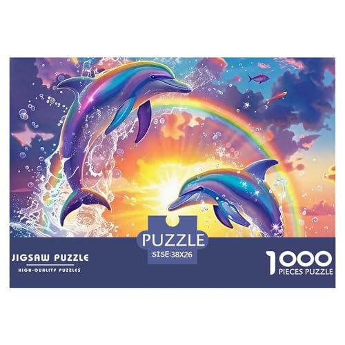 Delphin Puzzle 1000 Teile Farbenfrohes Puzzle Für Erwachsene Und Kinder Intelligente Tiere Puzzles Für Erwachsene Lernspiel Erwachsenenpuzzle Ab 14 Jahren38x26cm/1000pcs Delphin Puzzle 1000 Teile Farbenfrohes Puzzle Für Erwachsene Und Kinder Intelligente Tiere Puzzles Für Erwachsene Lernspiel Erwachsenenpuzzle Ab 14 Jahren38x26cm/1000pcs von JCOUSDAEO