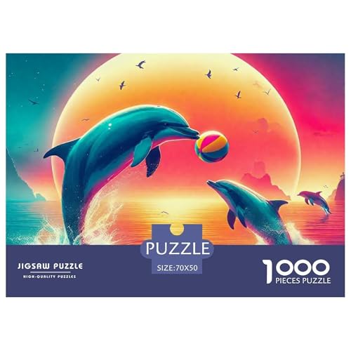 Delphin Puzzle 1000 Teile Farbenfrohes Puzzle Für Erwachsene Und Kinder Intelligente Tiere Puzzles Für Erwachsene Lernspiel Erwachsenenpuzzle Ab 14 Jahren70x50cm/1000pcs Delphin Puzzle 1000 Teile Farbenfrohes Puzzle Für Erwachsene Und Kinder Intelligente Tiere Puzzles Für Erwachsene Lernspiel Erwachsenenpuzzle Ab 14 Jahren70x50cm/1000pcs von JCOUSDAEO