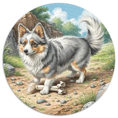 Der Cairn Terrier ​ 1000Jigsaws Creative Gifts Süße Haustiere Round Jigsaw Puzzle Educational Stress Relieving Toy Adult Sophisticated Puzzle for Adults1000pcs (67.5x67.5cm) von JCOUSDAEO