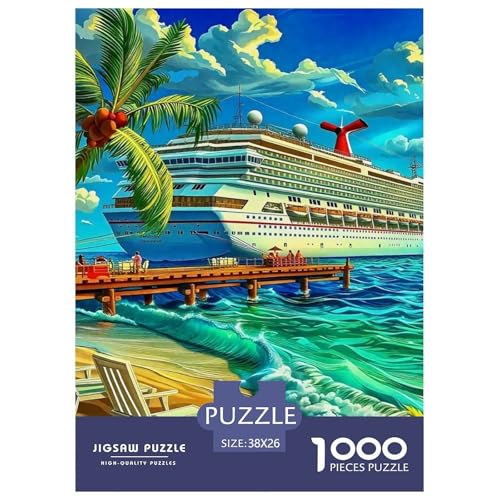 EIN gemütlicher Sommertag 1000 Teile Puzzle EIN Herausforderndes Rätsel, A Dreamy Beach Geschicklichkeitsspiel Für Die Ganze Familie, 1000-teilige Puzzles Kinder38x26cm/1000pcs von JCOUSDAEO