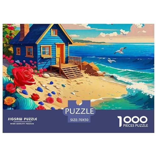 EIN gemütlicher Sommertag 1000 Teile Puzzle Farbenfrohes Puzzle Für Erwachsene Und Kinder A Dreamy Beach Puzzles Für Erwachsene Lernspiel Herausforderungsspielzeug 1000-teilige Puzzles70x50cm/1000pcs von JCOUSDAEO
