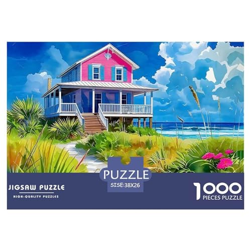 EIN gemütlicher Sommertag 1000 Teile Puzzle Klassische Puzzles Schwer Für Erwachsene Und Kinder A Dreamy Beach Geschicklichkeitsspiel Für Die Ganze Familie, Erwachsenenpuzzle von JCOUSDAEO