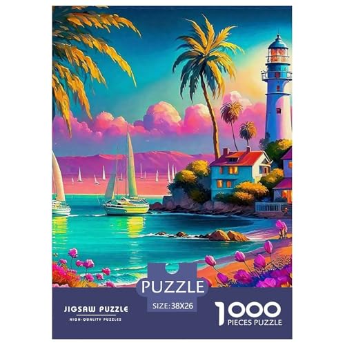 EIN gemütlicher Sommertag 1000-teilige Puzzles EIN Herausforderndes Rätsel, A Dreamy Beach Puzzles Für Erwachsene Lernspiel Herausforderungsspielzeug Erwachsenenpuzzle 38x26cm/1000pcs EIN gemütlicher Sommertag 1000-teilige Puzzles EIN Herausforderndes Rätsel, A Dreamy Beach Puzzles Für Erwachsene Lernspiel Herausforderungsspielzeug Erwachsenenpuzzle 38x26cm/1000pcs von JCOUSDAEO