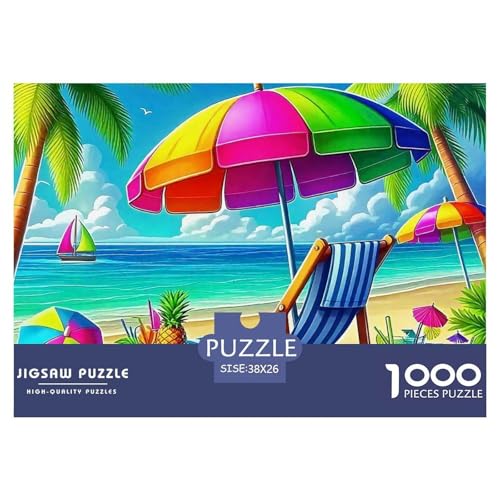 EIN gemütlicher Sommertag Puzzle 1000 Teile Farbenfrohes Puzzle Für Erwachsene Und Kinder A Dreamy Beach Puzzles Für Erwachsene Lernspiel Herausforderungsspielzeug Erwachsenenpuzzle 38x26cm/1 EIN gemütlicher Sommertag Puzzle 1000 Teile Farbenfrohes Puzzle Für Erwachsene Und Kinder A Dreamy Beach Puzzles Für Erwachsene Lernspiel Herausforderungsspielzeug Erwachsenenpuzzle 38x26cm/1 von JCOUSDAEO
