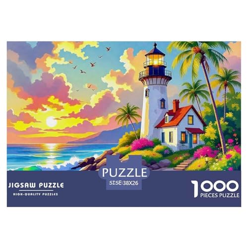 EIN gemütlicher Sommertag Puzzle 1000 Teile Klassische Puzzles Schwer Für Erwachsene Und Kinder A Dreamy Beach Geschenke Für Frauen,Geschenke Für Männer 1000-teilige Puzzles38x26cm/1000pcs von JCOUSDAEO