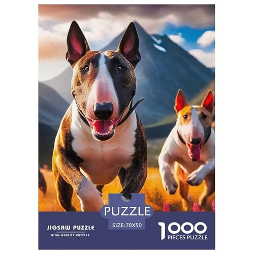 EIN rennendes Welpen 1000 Piece Puzzle A Challenging Puzzle Haustierhund Puzzles for Adults Educational Game Challenge Toy Colourful Toy for Children from 8-12 Years for Older Children70x50cm/1000pcs von JCOUSDAEO