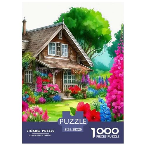 Eine Bezaubernde Landschaft 1000 Teile Puzzle EIN Herausforderndes Rätsel, A Beautiful House Geschicklichkeitsspiel Für Die Ganze Familie, Erwachsenenpuzzle 38x26cm/1000pcs von JCOUSDAEO