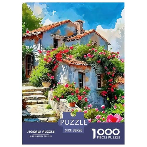 Eine Bezaubernde Landschaft 1000 Teile Puzzle EIN Herausforderndes Rätsel, A Beautiful House Puzzles Für Erwachsene Lernspiel Herausforderungsspielzeug 1000-teilige Puzzles Kinder38x26cm/1000pcs von JCOUSDAEO