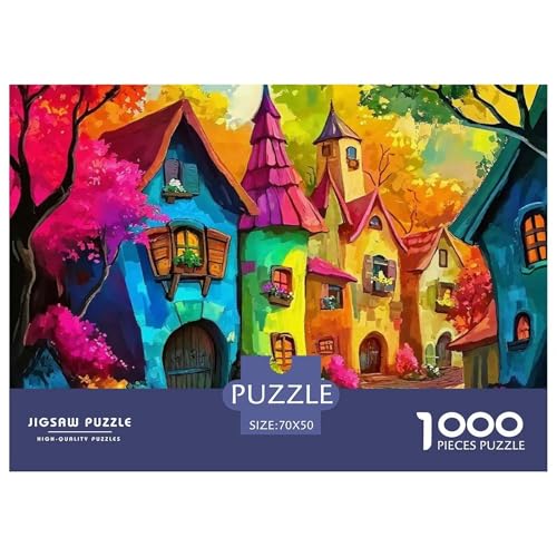 Eine Bezaubernde Landschaft Puzzle 1000 Teile EIN Herausforderndes Rätsel, A Beautiful House Geschicklichkeitsspiel Für Die Ganze Familie, 1000-teilige Puzzles Kinder70x50cm/1000pcs von JCOUSDAEO