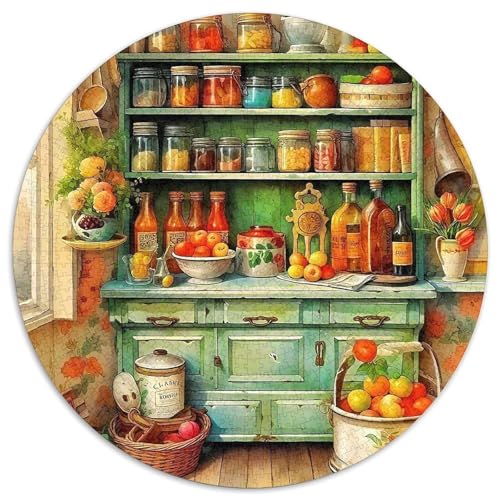Eine gemütliche Küche 1000 Jigsaw Puzzles Presents EIN gemütliches Zimmer Round Jigsaw Educational Stress Relieving Toy Adult Sophisticated for Adults1000pcs (67.5x67.5cm) von JCOUSDAEO