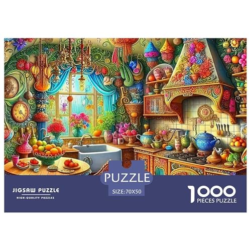 Eine gemütliche Küche 1000 Teile Puzzle Klassische Puzzles Schwer Für Erwachsene Und Kinder A Cozy Room Geschicklichkeitsspiel Für Die Ganze Familie, Erwachsenenpuzzle 70x50cm/100 Eine gemütliche Küche 1000 Teile Puzzle Klassische Puzzles Schwer Für Erwachsene Und Kinder A Cozy Room Geschicklichkeitsspiel Für Die Ganze Familie, Erwachsenenpuzzle 70x50cm/100 von JCOUSDAEO