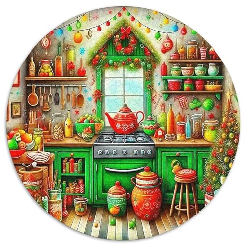 Eine gemütliche Küche 1000Jigsaws Presents EIN gemütliches Zimmer Round Puzzles Educational Stress Relieving Toy Adult Sophisticated for Adults1000pcs (67.5x67.5cm) von JCOUSDAEO