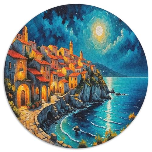 Eine traumhafte Landschaft 1000 Puzzle Creative Gifts Schöne Landschaft Round Puzzle Educational Stress Relieving Toy Adult Sophisticated for Adults & Children1000pcs (67.5x67.5cm) von JCOUSDAEO