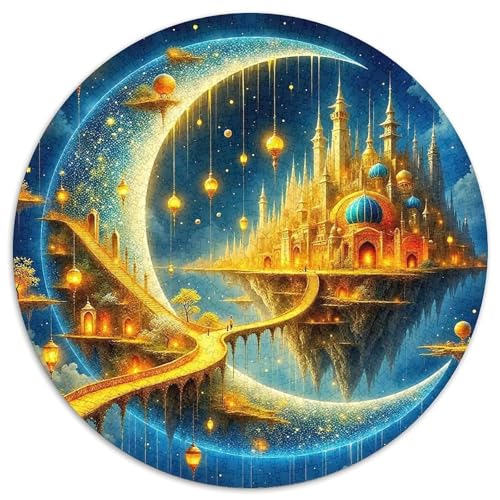 Eine traumhafte Landschaft 1000Jigsaws Creative Gifts Schöne Landschaft Round Jigsaw Educational Stress Relieving Toy Adult Sophisticated for Teenagers and Adults1000pcs (67.5x67.5cm) von JCOUSDAEO