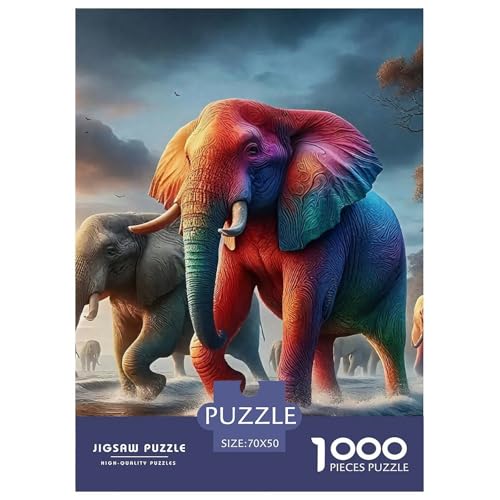 Elefanten 1000 Teile Puzzle EIN Herausforderndes Rätsel, Mächtige Tiere Puzzles Für Erwachsene Lernspiel Herausforderungsspielzeug Erwachsenenpuzzle70x50cm/1000pcs Elefanten 1000 Teile Puzzle EIN Herausforderndes Rätsel, Mächtige Tiere Puzzles Für Erwachsene Lernspiel Herausforderungsspielzeug Erwachsenenpuzzle70x50cm/1000pcs von JCOUSDAEO