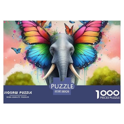 Elefanten 1000 Teile Puzzle Farbenfrohes Puzzle Für Erwachsene Und Kinder Mächtige Tiere Geschicklichkeitsspiel Für Die Ganze Familie,1000-teilige Puzzles38x26cm/1000pcs Elefanten 1000 Teile Puzzle Farbenfrohes Puzzle Für Erwachsene Und Kinder Mächtige Tiere Geschicklichkeitsspiel Für Die Ganze Familie,1000-teilige Puzzles38x26cm/1000pcs von JCOUSDAEO