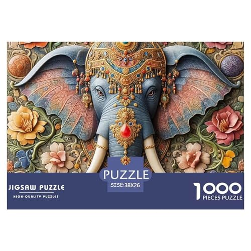 Elefanten 1000 Teile Puzzle Farbenfrohes Puzzle Für Erwachsene Und Kinder Mächtige Tiere Puzzles Für Erwachsene Lernspiel Herausforderungsspielzeug Erwachsenenpuzzle38x26cm/1000pcs Elefanten 1000 Teile Puzzle Farbenfrohes Puzzle Für Erwachsene Und Kinder Mächtige Tiere Puzzles Für Erwachsene Lernspiel Herausforderungsspielzeug Erwachsenenpuzzle38x26cm/1000pcs von JCOUSDAEO