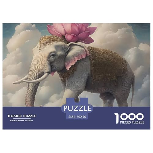 Elefanten Puzzle 1000 Teile EIN Herausforderndes Rätsel, Mächtige Tiere Puzzles Für Erwachsene Lernspiel Erwachsenenpuzzle Ab 14 Jahren70x50cm/1000pcs Elefanten Puzzle 1000 Teile EIN Herausforderndes Rätsel, Mächtige Tiere Puzzles Für Erwachsene Lernspiel Erwachsenenpuzzle Ab 14 Jahren70x50cm/1000pcs von JCOUSDAEO