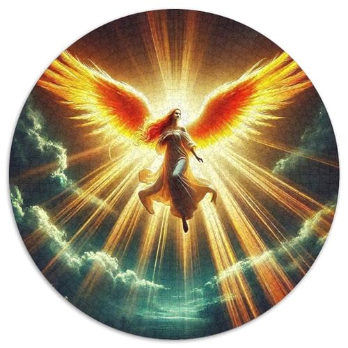 Engel Flügel 1000 Puzzle Presents EIN schönes Bein Round Puzzle Educational Stress Relieving Toy Adult Sophisticated for Adults1000pcs (67.5x67.5cm) von JCOUSDAEO