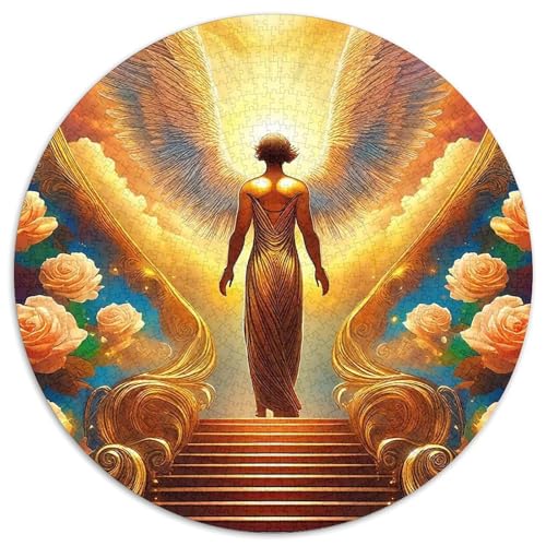 Engel Flügel 1000 Puzzle Presents EIN schönes Bein Round Puzzles Educational Stress Relieving Toy Adult Sophisticated for Teenagers and Adults1000pcs (67.5x67.5cm) von JCOUSDAEO