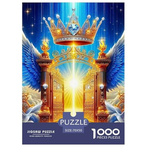 Engel Flügel 1000 Teile Puzzle EIN Herausforderndes Rätsel, EIN schönes Bein Geschenke Für Frauen,Geschenke Für Männer Erwachsenenpuzzle Ab 14 Jahren70x50cm/1000pcs von JCOUSDAEO