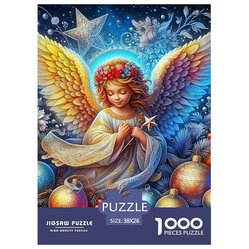Engel Flügel 1000 Teile Puzzle Farbenfrohes Puzzle Für Erwachsene Und Kinder EIN schönes Bein Geschenke Für Frauen,Geschenke Für Männer 1000-teilige Puzzles38x26cm/1000pcs von JCOUSDAEO