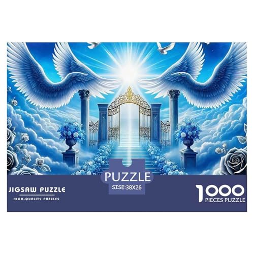 Engel Flügel 1000 Teile Puzzle Farbenfrohes Puzzle Für Erwachsene Und Kinder EIN schönes Bein Geschicklichkeitsspiel Für Die Ganze Familie,1000-teilige Puzzles38x26cm/1000pcs von JCOUSDAEO