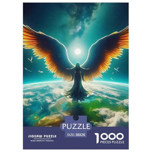 Engel Flügel 1000 Teile Puzzle Klassische Puzzles Schwer Für Erwachsene Und Kinder EIN schönes Bein Geschenke Für Frauen,Geschenke Für Männer 1000-teilige Puzzles38x26cm/1000pcs von JCOUSDAEO