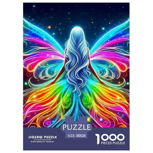Engel Flügel 1000 Teile Puzzle Klassische Puzzles Schwer Für Erwachsene Und Kinder EIN schönes Bein Geschenke Für Frauen,Geschenke Für Männer Erwachsenenpuzzle38x26cm/1000pcs von JCOUSDAEO