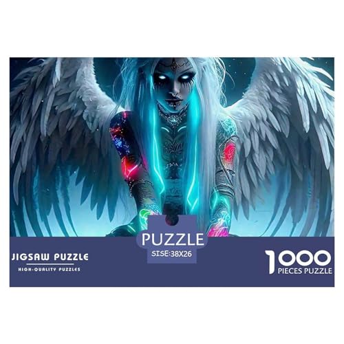 Engel Flügel 1000 Teile Puzzle Klassische Puzzles Schwer Für Erwachsene Und Kinder EIN schönes Bein Geschenke Für Frauen,Geschenke Für Männer Erwachsenenpuzzle38x26cm/1000pcs von JCOUSDAEO