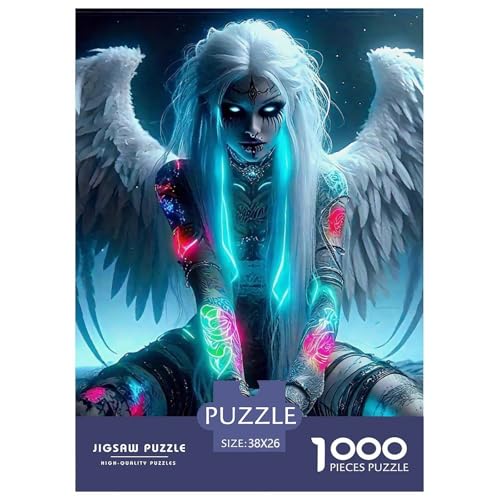 Engel Flügel 1000 Teile Puzzle Klassische Puzzles Schwer Für Erwachsene Und Kinder EIN schönes Bein Geschicklichkeitsspiel Für Die Ganze Familie,buntes Legespiel Erwachsenenpuzzle38x26cm/1000pcs von JCOUSDAEO