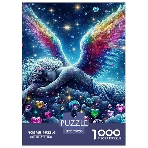 Engel Flügel 1000 Teile Puzzle Klassische Puzzles Schwer Für Erwachsene Und Kinder EIN schönes Bein Geschicklichkeitsspiel Für Die Ganze Familie,buntes Legespiel Erwachsenenpuzzle70x50cm/1000pcs von JCOUSDAEO