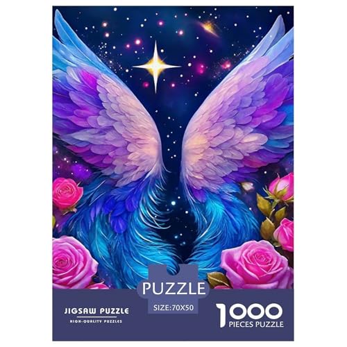 Engel Flügel 1000 Teile Puzzle Klassische Puzzles Schwer Für Erwachsene Und Kinder EIN schönes Bein Geschicklichkeitsspiel Für Die Ganze Familie,buntes Legespiel Erwachsenenpuzzle70x50cm/1000pcs von JCOUSDAEO