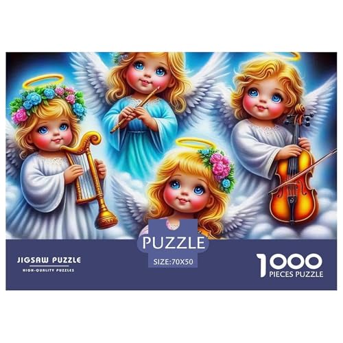 Engel Flügel 1000 Teile Puzzle Klassische Puzzles Schwer Für Erwachsene Und Kinder EIN schönes Bein Geschicklichkeitsspiel Für Die Ganze Familie,buntes Legespiel Erwachsenenpuzzle70x50cm/1000pcs von JCOUSDAEO