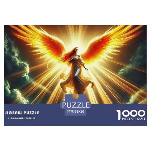 Engel Flügel 1000 Teile Puzzle Klassische Puzzles Schwer Für Erwachsene Und Kinder EIN schönes Bein Puzzles Für Erwachsene Lernspiel 1000-teilige Puzzles38x26cm/1000pcs von JCOUSDAEO