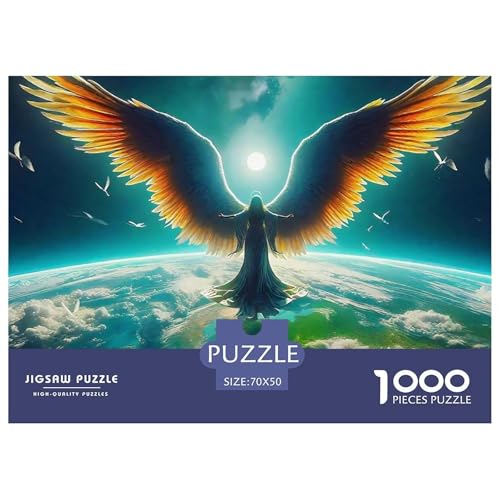 Engel Flügel 1000 Teile Puzzle Klassische Puzzles Schwer Für Erwachsene Und Kinder EIN schönes Bein Puzzles Für Erwachsene Lernspiel 1000-teilige Puzzles70x50cm/1000pcs von JCOUSDAEO