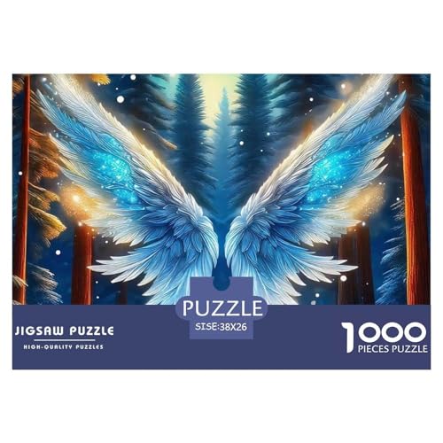 Engel Flügel 1000-teilige Puzzles EIN Herausforderndes Rätsel, EIN schönes Bein Geschicklichkeitsspiel Für Die Ganze Familie,buntes Legespiel Kinder38x26cm/1000pcs von JCOUSDAEO