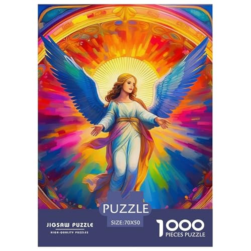 Engel Flügel 1000-teilige Puzzles Farbenfrohes Puzzle Für Erwachsene Und Kinder EIN schönes Bein Geschenke Für Frauen,Geschenke Für Männer Erwachsenenpuzzle Ab 14 Jahren70x50cm/1000pcs von JCOUSDAEO