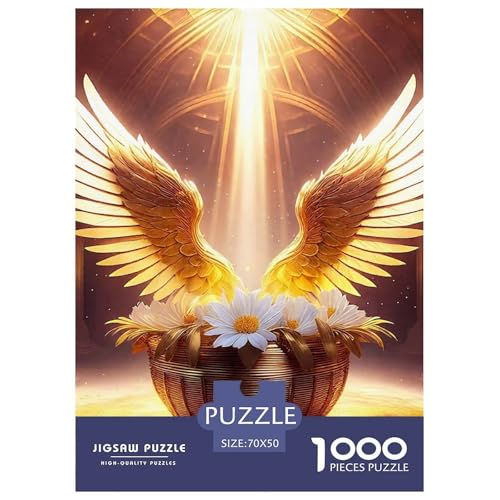 Engel Flügel 1000-teilige Puzzles Farbenfrohes Puzzle Für Erwachsene Und Kinder EIN schönes Bein Geschenke Für Frauen,Geschenke Für Männer Erwachsenenpuzzle Ab 14 Jahren70x50cm/1000pcs von JCOUSDAEO