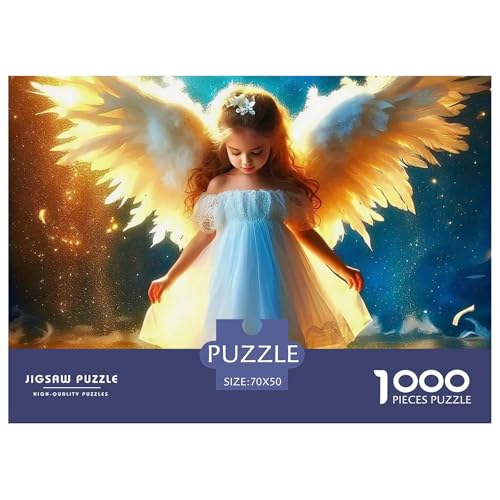 Engel Flügel 1000-teilige Puzzles Farbenfrohes Puzzle Für Erwachsene Und Kinder EIN schönes Bein Geschenke Für Frauen,Geschenke Für Männer Erwachsenenpuzzle Ab 14 Jahren70x50cm/1000pcs von JCOUSDAEO