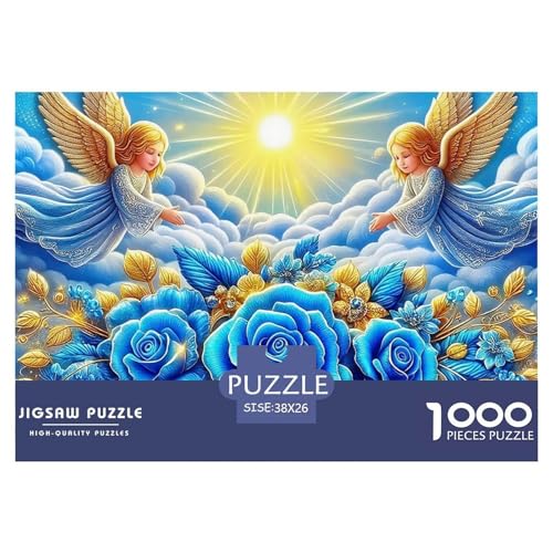 Engel Flügel 1000-teilige Puzzles Farbenfrohes Puzzle Für Erwachsene Und Kinder EIN schönes Bein Geschicklichkeitsspiel Für Die Ganze Familie,buntes Legespiel Erwachsenenpuzzle38x26cm/1000pcs von JCOUSDAEO