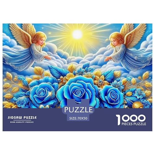 Engel Flügel 1000-teilige Puzzles Farbenfrohes Puzzle Für Erwachsene Und Kinder EIN schönes Bein Geschicklichkeitsspiel Für Die Ganze Familie,buntes Legespiel Erwachsenenpuzzle70x50cm/1000pcs von JCOUSDAEO