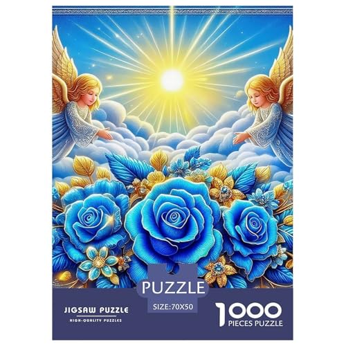 Engel Flügel 1000-teilige Puzzles Farbenfrohes Puzzle Für Erwachsene Und Kinder EIN schönes Bein Geschicklichkeitsspiel Für Die Ganze Familie,buntes Legespiel70x50cm/1000pcs von JCOUSDAEO