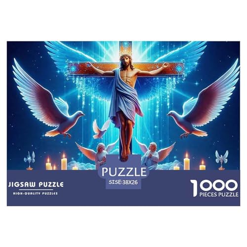 Engel Flügel 1000-teilige Puzzles Farbenfrohes Puzzle Für Erwachsene Und Kinder EIN schönes Bein Puzzles Für Erwachsene Lernspiel Herausforderungsspielzeug38x26cm/1000pcs von JCOUSDAEO