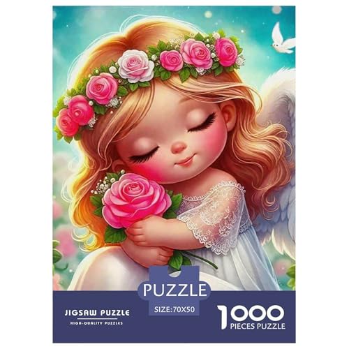 Engel Flügel 1000-teilige Puzzles Klassische Puzzles Schwer Für Erwachsene Und Kinder EIN schönes Bein Puzzles Für Erwachsene Lernspiel Herausforderungsspielzeug Erwachsenenpuzzle70x50cm/1000pcs von JCOUSDAEO
