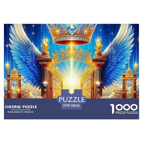 Engel Flügel Puzzle 1000 Teile EIN Herausforderndes Rätsel, EIN schönes Bein Geschicklichkeitsspiel Für Die Ganze Familie Erwachsenenpuzzle Ab 14 Jahren38x26cm/1000pcs von JCOUSDAEO